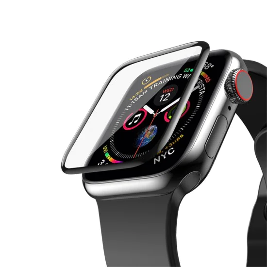 Hoco 5D Silk Printing Full Glue Tempered Glass protector priekš Apple Watch Series 4 / 5 / 6 / SE (40mm) - Melns - Ekrāna Aizsargstikls / Bruņota Stikla Aizsargplēve (Full screen size curved) Hoco 5D Silk Printing Full Glue Tempered Glass protector priekš Apple Watch Series 4 / 5 / 6 / SE (40mm) - Melns - Ekrāna Aizsargstikls / Bruņota Stikla Aizsargplēve (Full screen size curved)