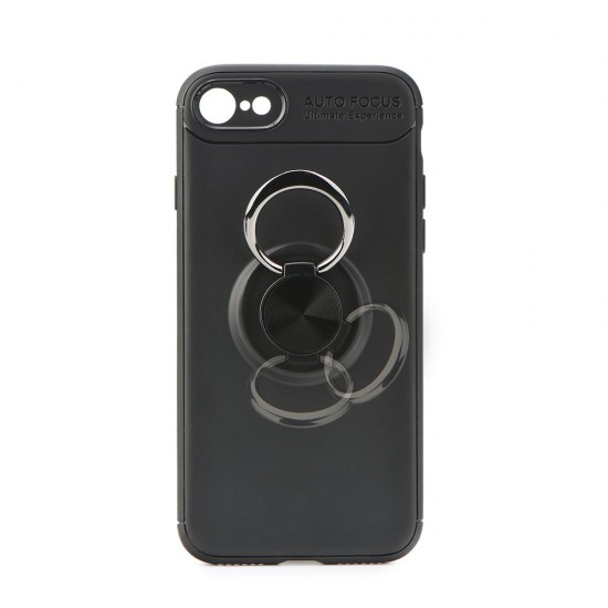 Forcell Ring Case для Huawei P Smart Pro (2019) - Чёрный - силиконовая накладка / бампер с кольцом