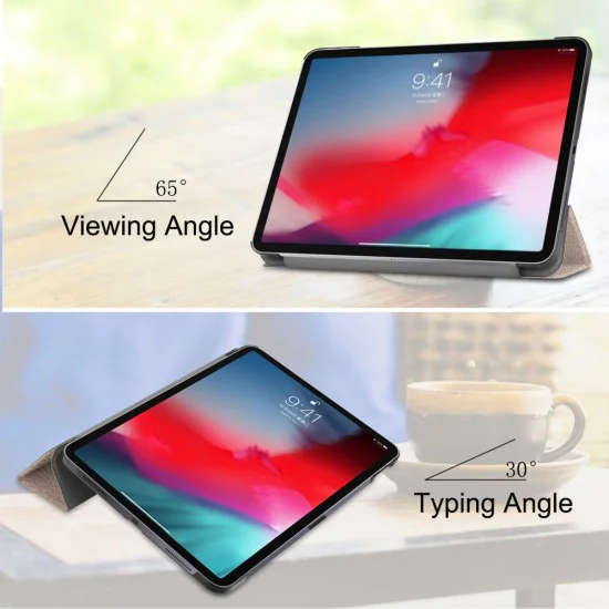 Tri-fold Stand PU Smart Auto Wake/Sleep Leather Case для Apple iPad Pro 11 (2018) / Air 4 (2020) / Air 5 (2022) - Розовое Золото - чехол-книжка со стендом / подставкой Tri-fold Stand PU Smart Auto Wake/Sleep Leather Case для Apple iPad Pro 11 (2018) / Air 4 (2020) / Air 5 (2022) - Розовое Золото - чехол-книжка со стендом / подставкой