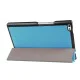 Tri-fold Stand PU Smart Auto Wake/Sleep Leather Case priekš Lenovo Tab 4 8.0 TB-8504 - Gaiši Zils - sāniski atverams maciņš ar stendu Tri-fold Stand PU Smart Auto Wake/Sleep Leather Case priekš Lenovo Tab 4 8.0 TB-8504 - Gaiši Zils - sāniski atverams maciņš ar stendu