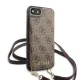 Guess 4G Crossbody Cardslot series GUHCI8CB4GB для Apple iPhone 7 / 8 / SE2 (2020) / SE3 (2022) - Коричневый - чехол-накладка в виде книжки с кармашками для карт и шнурком Guess 4G Crossbody Cardslot series GUHCI8CB4GB для Apple iPhone 7 / 8 / SE2 (2020) / SE3 (2022) - Коричневый - чехол-накладка в виде книжки с кармашками для карт и шнурком