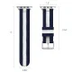 Metal Buckle Woven Nylon Smart Watch Strap priekš Apple Watch 38 / 40 / 41 mm - Zils / Balts - neilona siksniņas (jostas) pulksteņiem Metal Buckle Woven Nylon Smart Watch Strap priekš Apple Watch 38 / 40 / 41 mm - Zils / Balts - neilona siksniņas (jostas) pulksteņiem