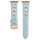 Genuine Leather Watchband with Rose Gold Fastener priekš Apple Watch 42 / 44 / 45 mm / Ultra 49 mm - Gaiši Zils - dabīgās ādas siksniņa priekš pulksteņiem ar saspraudi Genuine Leather Watchband with Rose Gold Fastener priekš Apple Watch 42 / 44 / 45 mm / Ultra 49 mm - Gaiši Zils - dabīgās ādas siksniņa priekš pulksteņiem ar saspraudi