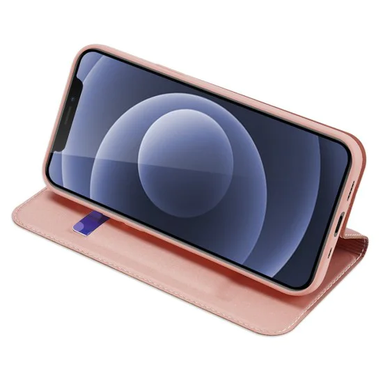 Dux Ducis Skin Pro series для Apple iPhone 12 mini - Розовое Золото - чехол-книжка с магнитом и стендом / подставкой Dux Ducis Skin Pro series для Apple iPhone 12 mini - Розовое Золото - чехол-книжка с магнитом и стендом / подставкой