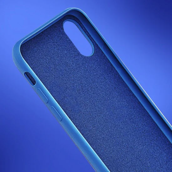 Forcell Silicone Lite Back Case для Apple iPhone 12 / 12 Pro - Синий - матовая силиконовая накладка / бампер-крышка Forcell Silicone Lite Back Case для Apple iPhone 12 / 12 Pro - Синий - матовая силиконовая накладка / бампер-крышка