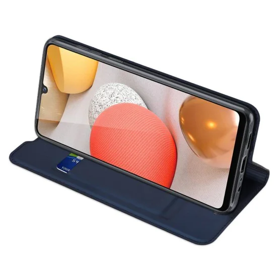 Dux Ducis Skin Pro series priekš Samsung Galaxy A42 5G A426 - Tumši Zils - sāniski atverams maciņš ar magnētu un stendu Dux Ducis Skin Pro series priekš Samsung Galaxy A42 5G A426 - Tumši Zils - sāniski atverams maciņš ar magnētu un stendu