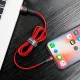 Baseus 1M Cafule 2.4A USB to Lightning cable - Sarkans / Melns - Apple iPhone / iPad lādēšanas un datu kabelis / vads Baseus 1M Cafule 2.4A USB to Lightning cable - Sarkans / Melns - Apple iPhone / iPad lādēšanas un datu kabelis / vads