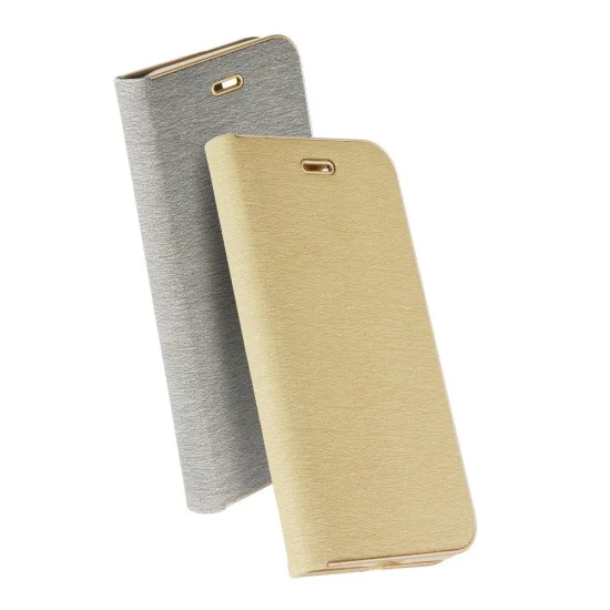 Luna Book Gold Case priekš Samsung Galaxy A03s A037G - Zelts - sāniski atverams maciņš ar magnētu un stendu Luna Book Gold Case priekš Samsung Galaxy A03s A037G - Zelts - sāniski atverams maciņš ar magnētu un stendu
