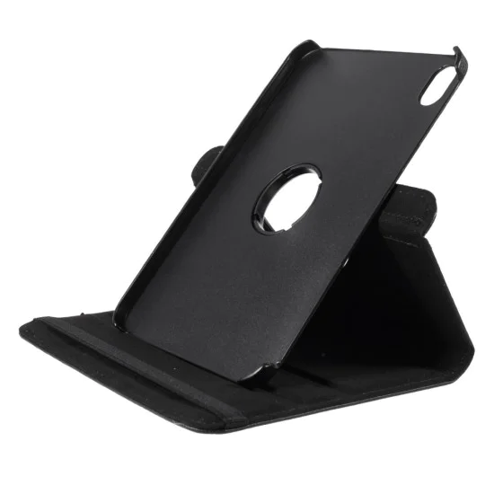 360 Rotary Stand Smart Lychee Leather Case для Apple iPad mini 6 (2021) - Чёрный - чехол-книжка со стендом / подставкой 360 Rotary Stand Smart Lychee Leather Case для Apple iPad mini 6 (2021) - Чёрный - чехол-книжка со стендом / подставкой