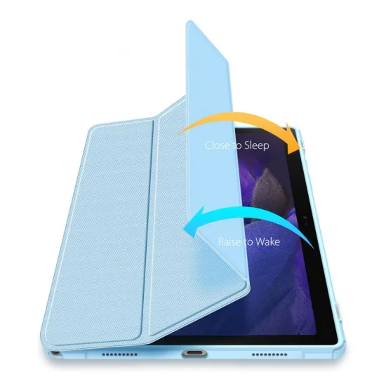 Dux Ducis Toby series для Samsung Galaxy Tab A8 X200 / X205 - Голубой - чехол-книжка с магнитом и стендом / подставкой Dux Ducis Toby series для Samsung Galaxy Tab A8 X200 / X205 - Голубой - чехол-книжка с магнитом и стендом / подставкой
