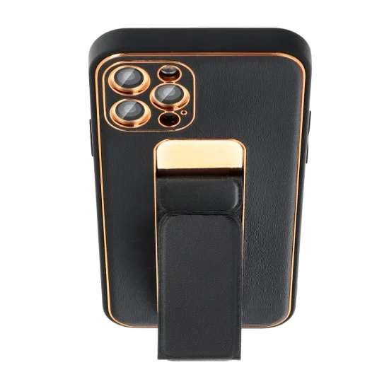 Forcell Leather Back Case with Kickstand для Samsung Galaxy A52 A525 / A52 5G A526 / A52s A528 - Чёрный - чехол-накладка из искусственной кожи со стендом / подставкой / бампер-крышка Forcell Leather Back Case with Kickstand для Samsung Galaxy A52 A525 / A52 5G A526 / A52s A528 - Чёрный - чехол-накладка из искусственной кожи со стендом / подставкой / бампер-крышка