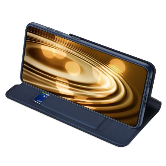 Dux Ducis Skin Pro series priekš Samsung Galaxy S22 Ultra 5G S908 - Tumši Zils - sāniski atverams maciņš ar magnētu un stendu Dux Ducis Skin Pro series priekš Samsung Galaxy S22 Ultra 5G S908 - Tumši Zils - sāniski atverams maciņš ar magnētu un stendu