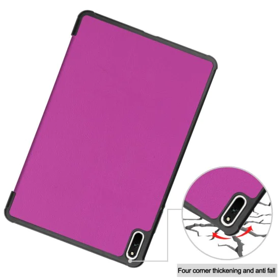 Tri-fold Stand PU Smart Auto Wake/Sleep Leather Case для Huawei MatePad 11 - Фиолетовый - чехол-книжка со стендом / подставкой Tri-fold Stand PU Smart Auto Wake/Sleep Leather Case для Huawei MatePad 11 - Фиолетовый - чехол-книжка со стендом / подставкой