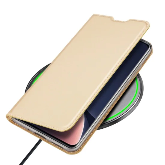 Dux Ducis Skin Pro series для Xiaomi 12 / 12X - Золотистый - чехол-книжка с магнитом и стендом / подставкой Dux Ducis Skin Pro series для Xiaomi 12 / 12X - Золотистый - чехол-книжка с магнитом и стендом / подставкой