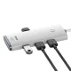 Baseus WKQX030302 Hub USB Type-C to 4xUSB 3.0 Conventer Adapter - Белый - USB адаптер для телефонов или планшетов с Type-C входом / коннектором Baseus WKQX030302 Hub USB Type-C to 4xUSB 3.0 Conventer Adapter - Белый - USB адаптер для телефонов или планшетов с Type-C входом / коннектором