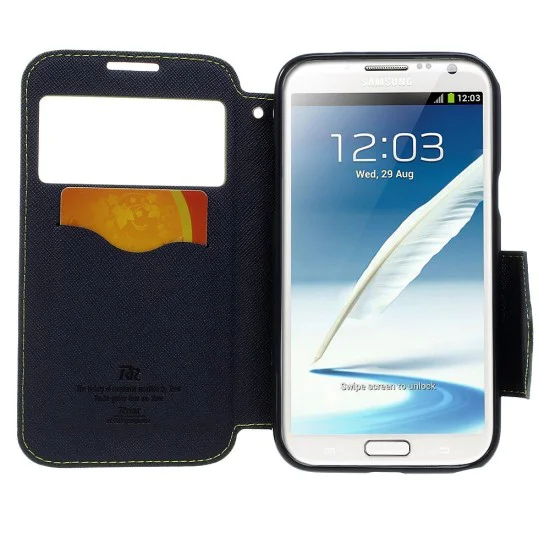 RoarKorea Fancy Diary View Samsung Galaxy Note 2 N7100 / N7105 - Зелёный - чехол-книжка с окошком и стендом / подставкой (кожаный чехол книжка, leather book wallet case cover stand) RoarKorea Fancy Diary View Samsung Galaxy Note 2 N7100 / N7105 - Зелёный - чехол-книжка с окошком и стендом / подставкой (кожаный чехол книжка, leather book wallet case cover stand)