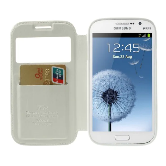 RoarKorea Noble View Samsung Galaxy Grand Neo i9060 - Balts - sāniski atverams maciņš ar stendu un lodziņu (ādas maks, grāmatiņa, leather book wallet case cover stand) RoarKorea Noble View Samsung Galaxy Grand Neo i9060 - Balts - sāniski atverams maciņš ar stendu un lodziņu (ādas maks, grāmatiņa, leather book wallet case cover stand)