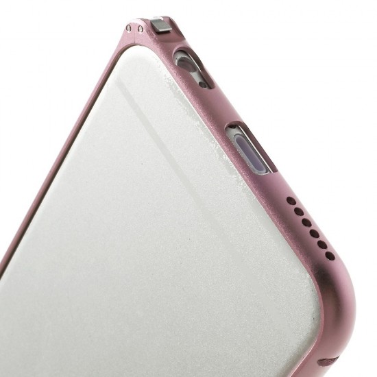 Hippocampal Buckle Metal Bumper Case для Apple iPhone 6 / 6S - Pink - алюминиевый / металлический бампер