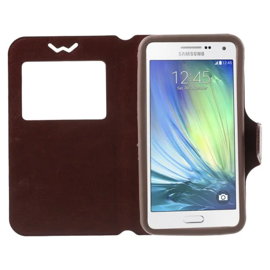 Universal Crazy Horse Window Leather Case, Size: 151 x 80 x 10mm - Brown - sāniski atverams maciņš ar stendu un lodziņu (ādas maks, grāmatiņa, leather book wallet case cover stand) Universal Crazy Horse Window Leather Case, Size: 151 x 80 x 10mm - Brown - sāniski atverams maciņš ar stendu un lodziņu (ādas maks, grāmatiņa, leather book wallet case cover stand)