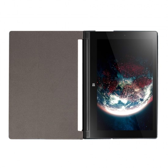 PU Leather Stand Case for Lenovo Yoga Tab 3 10.1 X50F / X50L - Baby Blue - sāniski atverams maciņš ar stendu (ādas maks, grāmatiņa, leather book wallet case cover stand)
