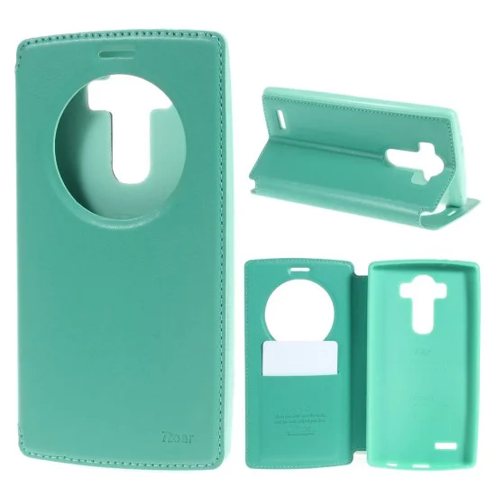 RoarKorea Noble View priekš LG G4 H815 Wake/Sleep - Tirkīzs - sāniski atverams maciņš ar stendu un lodziņu (ādas maks, grāmatiņa, leather book wallet case cover stand) RoarKorea Noble View priekš LG G4 H815 Wake/Sleep - Tirkīzs - sāniski atverams maciņš ar stendu un lodziņu (ādas maks, grāmatiņa, leather book wallet case cover stand)