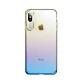 ROCK Aluminum Alloy Patch Gradient Color PC Hard Case priekš Apple iPhone XS Max - Zils - plastikāta aizmugures apvalks (bampers, vāciņš, slim PC case cover, bumper) ROCK Aluminum Alloy Patch Gradient Color PC Hard Case priekš Apple iPhone XS Max - Zils - plastikāta aizmugures apvalks (bampers, vāciņš, slim PC case cover, bumper)