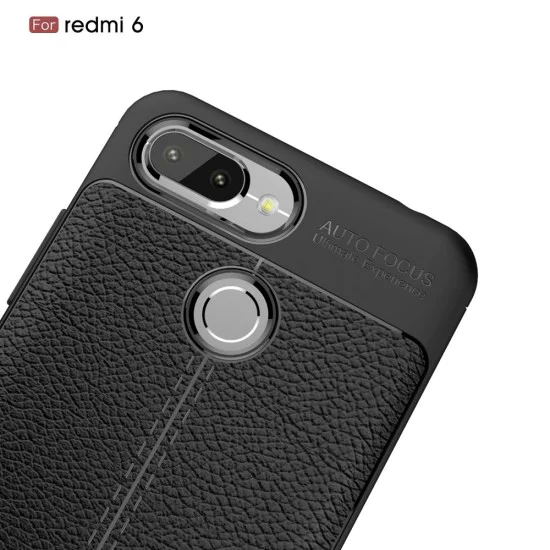 Litchi Skin PU Leather Coated TPU Mobile Phone Case for Xiaomi Redmi 6 - Melns - ādas imitācijas triecienizturīgs silikona aizmugures apvalks (maciņš, bampers, vāciņš, slim cover, bumper, back case) Litchi Skin PU Leather Coated TPU Mobile Phone Case for Xiaomi Redmi 6 - Melns - ādas imitācijas triecienizturīgs silikona aizmugures apvalks (maciņš, bampers, vāciņš, slim cover, bumper, back case)