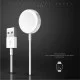 A2 USB Magnetic Qi Wireless FOD Charger priekš Apple Watch - Balts - Universāls induktīvs bezvadu USB lādētājs paliktnis A2 USB Magnetic Qi Wireless FOD Charger priekš Apple Watch - Balts - Universāls induktīvs bezvadu USB lādētājs paliktnis