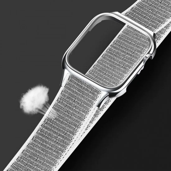 Usams Nylon Sport Mode Wrist Band with PC Case priekš Apple Watch Series 4 / 5 / 6 / SE (40mm) - Sarkans - neilona siksniņas (jostas) ar plastikātu apvalku pulksteņiem Usams Nylon Sport Mode Wrist Band with PC Case priekš Apple Watch Series 4 / 5 / 6 / SE (40mm) - Sarkans - neilona siksniņas (jostas) ar plastikātu apvalku pulksteņiem