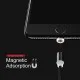 Usams 1M U-Sure Magnet US-SJ292 2.1A USB to Lightning cable - Melns - Apple iPhone / iPad magnētisks lādēšanas kabelis / vads Usams 1M U-Sure Magnet US-SJ292 2.1A USB to Lightning cable - Melns - Apple iPhone / iPad magnētisks lādēšanas kabelis / vads