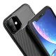 Beetle Series Carbon Fiber TPU Protection Phone Cover для Apple iPhone 11 - Чёрный - противоударная силиконовая накладка / бампер (крышка чехол, shell cover, bumper) Beetle Series Carbon Fiber TPU Protection Phone Cover для Apple iPhone 11 - Чёрный - противоударная силиконовая накладка / бампер (крышка чехол, shell cover, bumper)