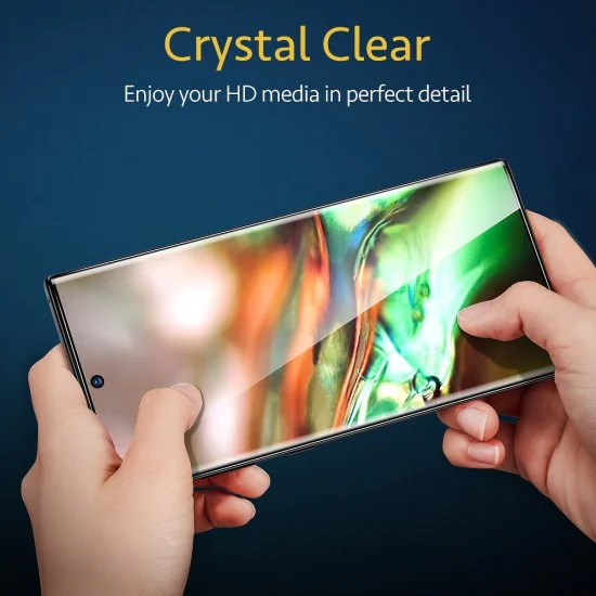 ESR 3D Edge Glue Case Friendly (2 шт.) Tempered Glass protector для Samsung Galaxy Note 10 Plus N975 / 5G N976 - Чёрное - Защитное стекло / Бронированое / Закалённое антиударное ESR 3D Edge Glue Case Friendly (2 шт.) Tempered Glass protector для Samsung Galaxy Note 10 Plus N975 / 5G N976 - Чёрное - Защитное стекло / Бронированое / Закалённое антиударное