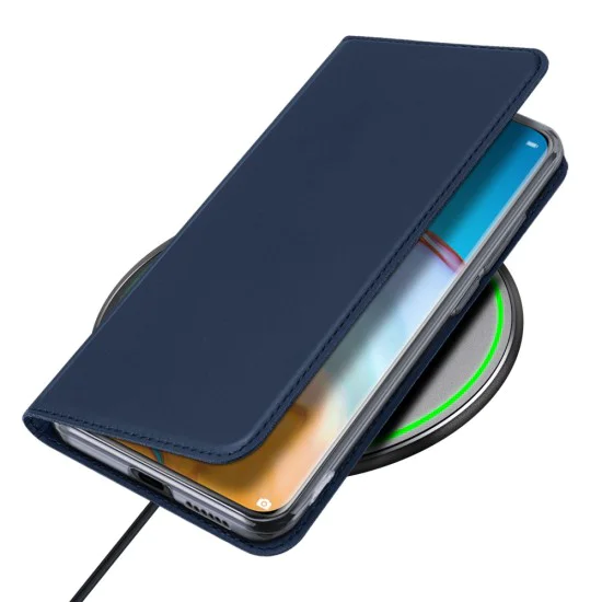 Dux Ducis Skin Pro series priekš Huawei P40 Pro - Tumši Zils - sāniski atverams maciņš ar magnētu un stendu (ādas maks, grāmatiņa, leather book wallet case cover stand) Dux Ducis Skin Pro series priekš Huawei P40 Pro - Tumši Zils - sāniski atverams maciņš ar magnētu un stendu (ādas maks, grāmatiņa, leather book wallet case cover stand)