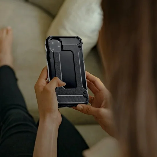 Forcell Armor Case priekš Xiaomi Mi 11 Lite / 11 Lite 5G NE - Melns - triecienizturīgs silikona aizmugures apvalks / bampers-vāciņš Forcell Armor Case priekš Xiaomi Mi 11 Lite / 11 Lite 5G NE - Melns - triecienizturīgs silikona aizmugures apvalks / bampers-vāciņš