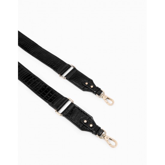 iDeal of Sweden AW21 Lia Baguette Medium Hand Bag - Neo Noir Croco - женская сумочка / сумка через плечо