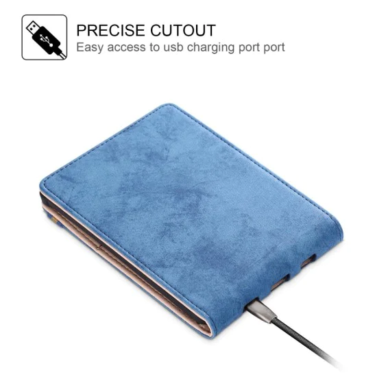 PocketBook Case priekš Basic 4 (606) / Lux 2 (616) / Touch Lux 4 / 5 (627, 628) / Touch HD3 (632) / Color (633) - Zils - mākslīgās ādas vertikāli atverams maks / maciņš PocketBook Case priekš Basic 4 (606) / Lux 2 (616) / Touch Lux 4 / 5 (627, 628) / Touch HD3 (632) / Color (633) - Zils - mākslīgās ādas vertikāli atverams maks / maciņš