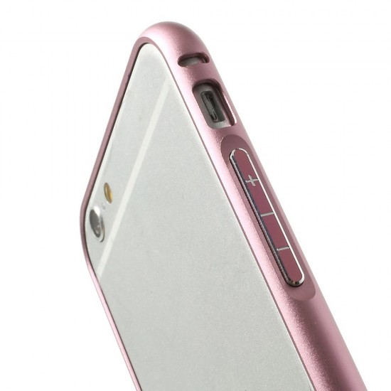 Hippocampal Buckle Metal Bumper Case для Apple iPhone 6 / 6S - Pink - алюминиевый / металлический бампер