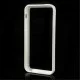 White Plastic & TPU Hybrid Bumper priekš Apple iPhone 5C - silikona / plastmasas sānu apvalks bampers White Plastic & TPU Hybrid Bumper priekš Apple iPhone 5C - silikona / plastmasas sānu apvalks bampers