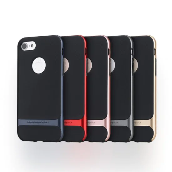 ROCK Royce Series PC TPU Hybrid Case для Apple iPhone 7 / 8 / SE2 (2020) / SE3 (2022) - Золотой - пластиковый чехол-накладка / бампер-крышка ROCK Royce Series PC TPU Hybrid Case для Apple iPhone 7 / 8 / SE2 (2020) / SE3 (2022) - Золотой - пластиковый чехол-накладка / бампер-крышка