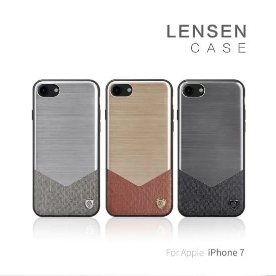 NILLKIN Business Style Lensen Case для Apple iPhone 7 / 8 / SE2 (2020) / SE3 (2022) - Золотой - кожаная накладка / бампер-крышка NILLKIN Business Style Lensen Case для Apple iPhone 7 / 8 / SE2 (2020) / SE3 (2022) - Золотой - кожаная накладка / бампер-крышка