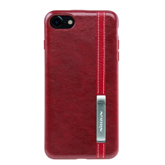 NILLKIN Phenom Case для Apple iPhone 7 / 8 / SE2 (2020) / SE3 (2022) - Красный - кожаная накладка / бампер-крышка NILLKIN Phenom Case для Apple iPhone 7 / 8 / SE2 (2020) / SE3 (2022) - Красный - кожаная накладка / бампер-крышка