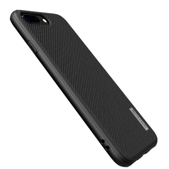 NILLKIN ETON Case Twill Grain PC TPU Hybrid Cover with Built-in Magnetic Sheet priekš Apple iPhone 7 Plus / 8 Plus - Melns - plastikas aizmugures apvalks (bampers, vāciņš, PU back cover, bumper shell) NILLKIN ETON Case Twill Grain PC TPU Hybrid Cover with Built-in Magnetic Sheet priekš Apple iPhone 7 Plus / 8 Plus - Melns - plastikas aizmugures apvalks (bampers, vāciņš, PU back cover, bumper shell)