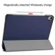 Tri-fold Stand PU Smart Auto Wake/Sleep Leather Case priekš Apple iPad Pro 11 (2018) / Air 4 (2020) / Air 5 (2022) - Tumši Zils - sāniski atverams maciņš ar stendu Tri-fold Stand PU Smart Auto Wake/Sleep Leather Case priekš Apple iPad Pro 11 (2018) / Air 4 (2020) / Air 5 (2022) - Tumši Zils - sāniski atverams maciņš ar stendu