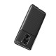 Beetle Series Carbon Fiber TPU Protection Phone Cover priekš Xiaomi Redmi Note 9 - Melns - triecienizturīgs silikona aizmugures apvalks (bampers, vāciņš, slim TPU silicone case shell cover, bumper)
