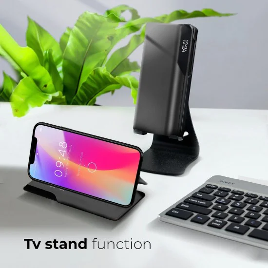 Smart View Window Wake / Sleep Book Case для Xiaomi Mi 10T 5G / Mi 10T Pro 5G - Чёрный - чехол-книжка с окошком Smart View Window Wake / Sleep Book Case для Xiaomi Mi 10T 5G / Mi 10T Pro 5G - Чёрный - чехол-книжка с окошком