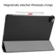 Tri-fold Stand PU Leather Smart Case priekš Apple iPad Pro 11 (2020 / 2021) - Melns - sāniski atverams maciņš ar stendu Tri-fold Stand PU Leather Smart Case priekš Apple iPad Pro 11 (2020 / 2021) - Melns - sāniski atverams maciņš ar stendu