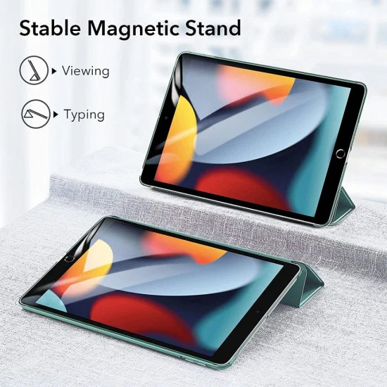 ESR Ascend Tri-fold Book Case priekš Apple iPad 10.2 (2019 / 2020 / 2021) - Tumši Zaļš - sāniski atverams maciņš ar stendu ESR Ascend Tri-fold Book Case priekš Apple iPad 10.2 (2019 / 2020 / 2021) - Tumši Zaļš - sāniski atverams maciņš ar stendu