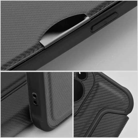 Razor Book Case priekš Samsung Galaxy A03 A035G - Melns - sāniski atverams maciņš ar stendu / grāmatveida maks Razor Book Case priekš Samsung Galaxy A03 A035G - Melns - sāniski atverams maciņš ar stendu / grāmatveida maks