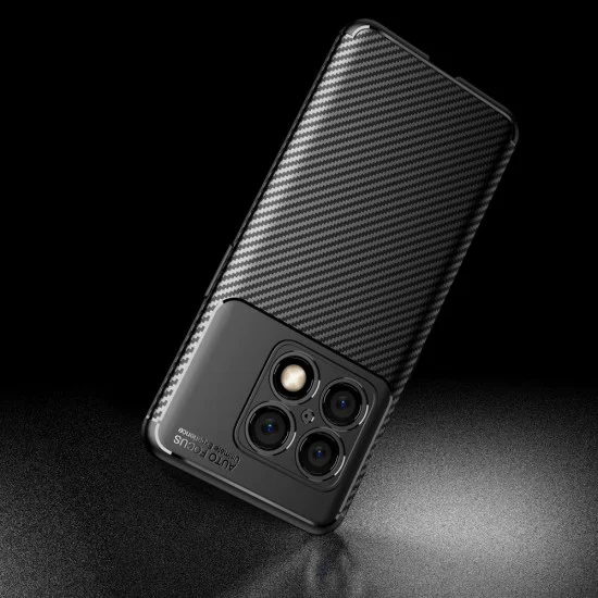 Beetle Series Carbon Fiber TPU Protection Phone Cover для OnePlus 10 Pro 5G - Чёрный - противоударная силиконовая накладка / бампер (крышка чехол, shell cover, bumper) Beetle Series Carbon Fiber TPU Protection Phone Cover для OnePlus 10 Pro 5G - Чёрный - противоударная силиконовая накладка / бампер (крышка чехол, shell cover, bumper)