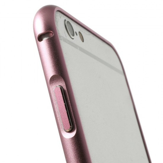 Hippocampal Buckle Metal Bumper Case для Apple iPhone 6 / 6S - Pink - алюминиевый / металлический бампер